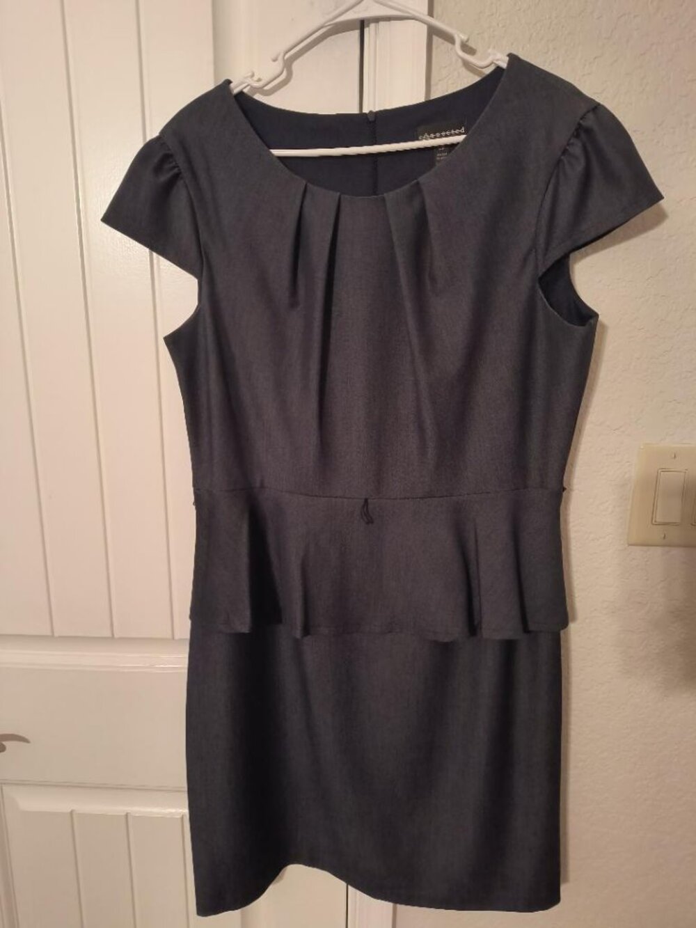 Connected Apparel Casual Blue Denim Dress Size 14P - Picture 7 of 8